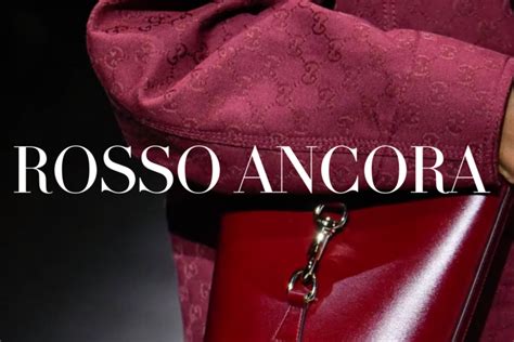 rosso gucci|gucci ancora meaning.